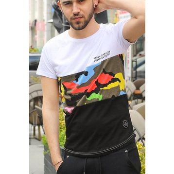 Madmext 3003 Beyaz Erkek T-shirt