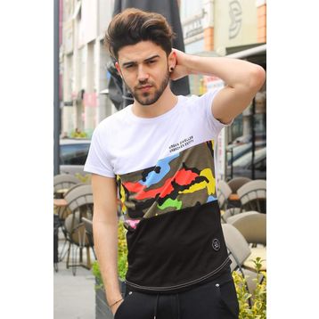 Madmext 3003 Beyaz Erkek T-shirt