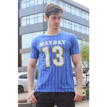 Madmext 3008 Saks Erkek T-shirt