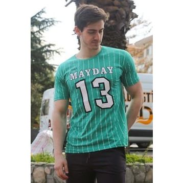 Madmext 3008 Yeşil Erkek T-shirt