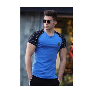 Madmext 3011 Basic Saks Erkek T-Shirt