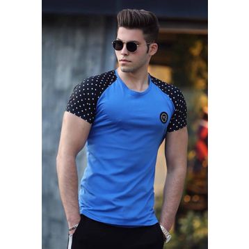 Madmext 3011 Basic Saks Erkek T-Shirt