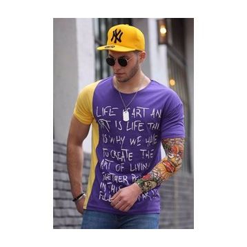 Madmext 3020-5 Mor Erkek T-shirt