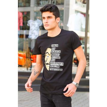Madmext 4016 Siyah Erkek T-shirt