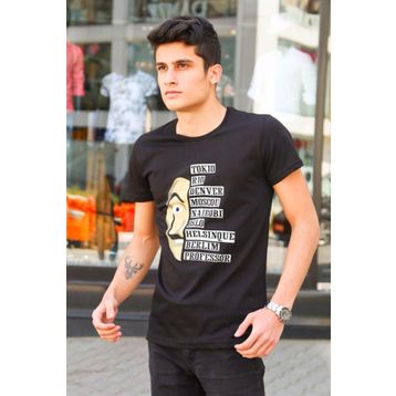Madmext 4016 Siyah Erkek T-shirt