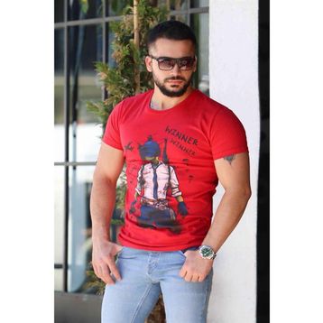 Madmext 4028 Erkek Baskılı Tişört