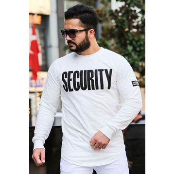 Madmext 4126 Beyaz Erkek Sweatshirt