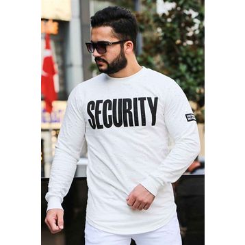 Madmext 4126 Beyaz Erkek Sweatshirt