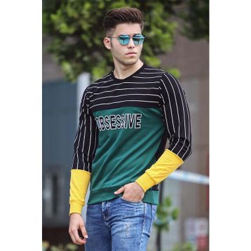 Madmext 4184 Yeşil Erkek Sweatshirt