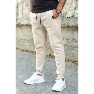 Madmext 4210 Bej Basic Erkek Eşofman