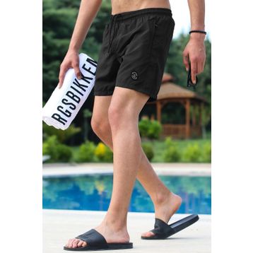 Madmext 4262 Siyah Basic Deniz Şortu