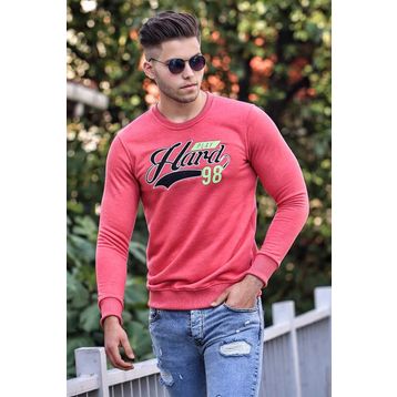 Madmext 4375 Pudra Kapşonlu Erkek Sweatshirt