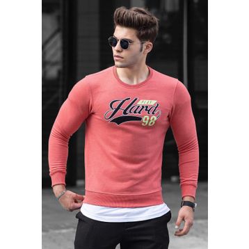 Madmext 4375 Pudra Kapşonlu Erkek Sweatshirt