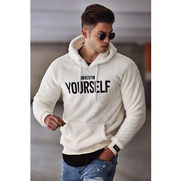 Madmext 4390 Beyaz Erkek Sweatshirt