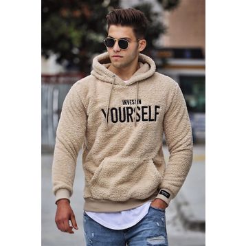 Madmext 4390 Camel Peluş Swetshirt