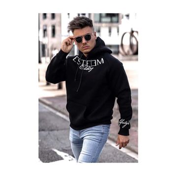 Madmext 4402 Siyah Kapşonlu Erkek Sweatshirt