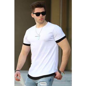 Madmext 4459 Basic Beyaz Erkek T-Shirt