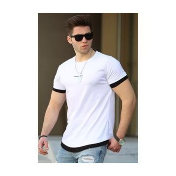 Madmext 4459 Basic Beyaz Erkek T-Shirt