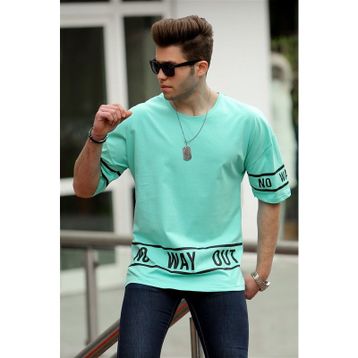 Madmext 4483 Turkuaz Erkek T-shirt