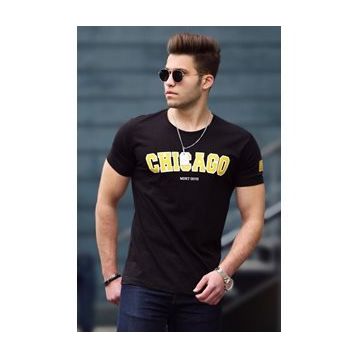 Madmext 4485 Siyah Erkek T-shirt