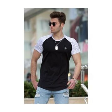 Madmext 4523 Siyah Basic Erkek T-shirt