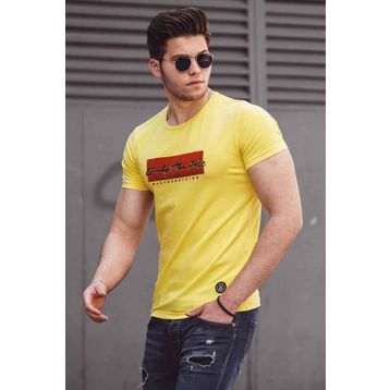 Madmext 4589 Sarı Erkek T-shirt