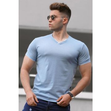 Madmext 4598 Basic V Yaka Erkek T-shirt