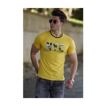 Madmext 4606 Sarı Erkek T-shirt