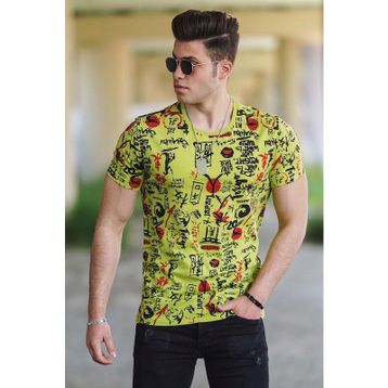 Madmext 4626-1 Turkuaz Erkek Tişört