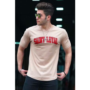 Madmext 4630 Camel Erkek Tişört
