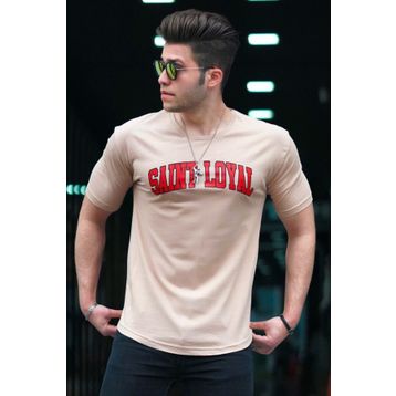 Madmext 4630 Camel Erkek Tişört