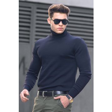 Madmext 46560 Lacivert Erkek Kazak