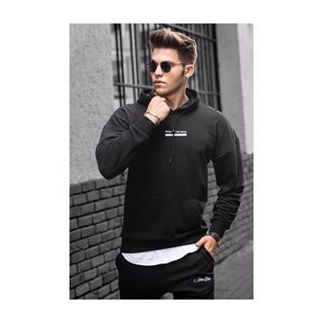 Madmext 4722 Siyah Erkek Sweatshirt