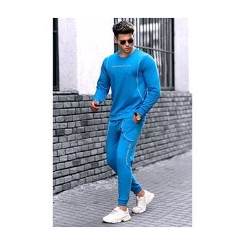 Madmext 4727 Turkuaz Erkek Eşofman Takımı