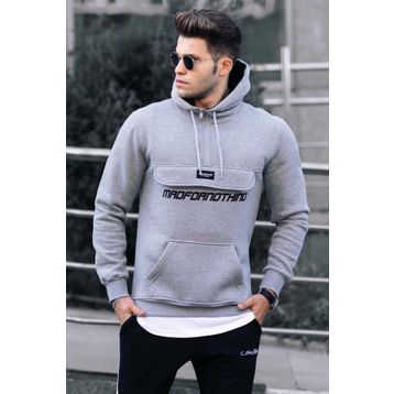 Madmext 4729 Gri Erkek Sweatshirt