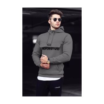 Madmext 4729 Gri Erkek Sweatshirt