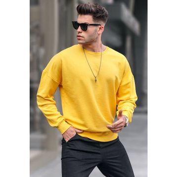 Madmext 4782 Sarı Erkek Sweatshirt