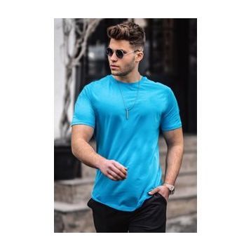 Madmext 4951 Mavi Erkek T-shirt