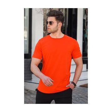 Madmext 4951 Turuncu Erkek Tişört