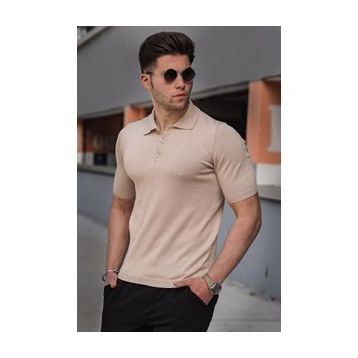Madmext 5078 Bej Erkek T-shirt