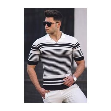 Madmext 5083 Siyah Polo Yaka Erkek Tişört