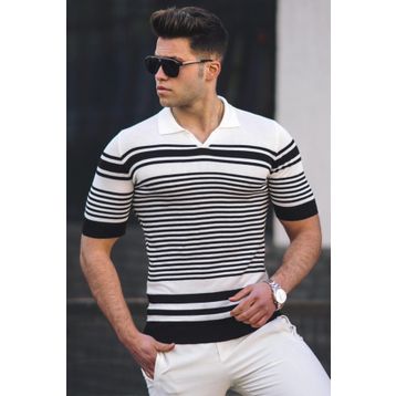 Madmext 5083 Siyah Polo Yaka Erkek Tişört