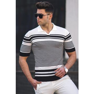 Madmext 5083 Siyah Polo Yaka Erkek Tişört