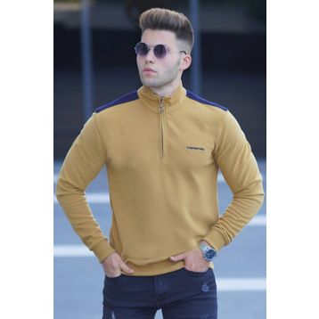 Madmext 5155 Hardal Erkek Sweatshirt
