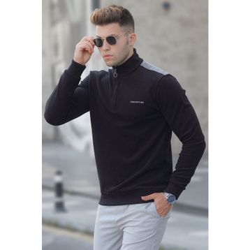 Madmext 5155 Siyah Erkek Sweatshirt