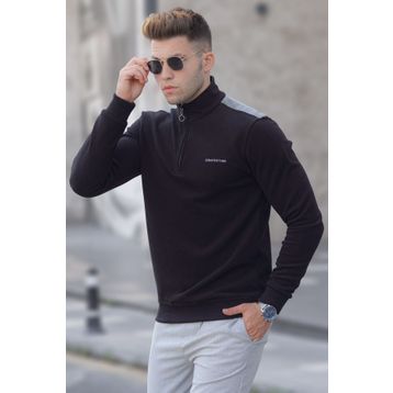 Madmext 5155 Siyah Erkek Sweatshirt