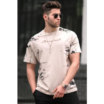Madmext 5207 Bej Erkek T-shirt