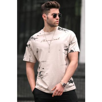 Madmext 5207 Bej Erkek T-shirt
