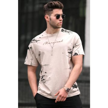 Madmext 5207 Bej Erkek T-shirt