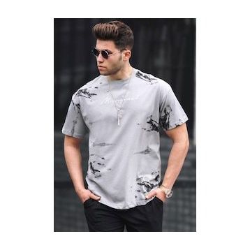Madmext 5207 Gri Erkek T-shirt
